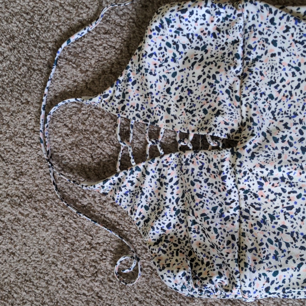 Athleta Aqualuxe Confetti One Piece Swimsuit in Small - Picture 2 of 8